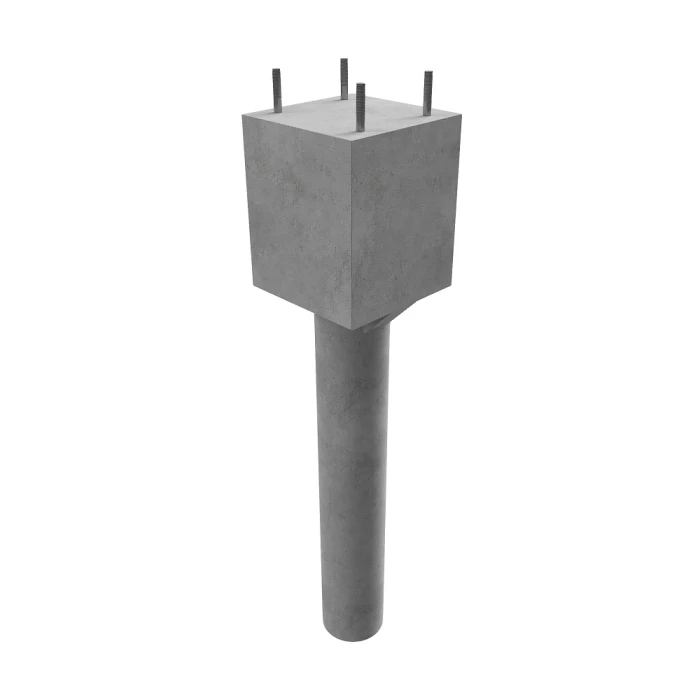 Фундамент серии 3.407.9-146 под стойки контактной сети ФСА-2-4